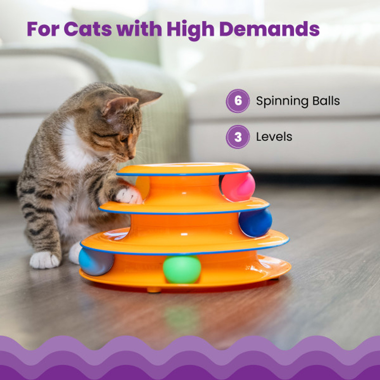 Catstages Tower of Tracks 4-Level